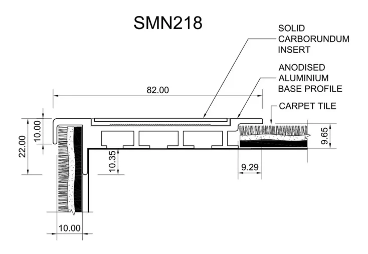 SMN218 Stair Nosing Drawing