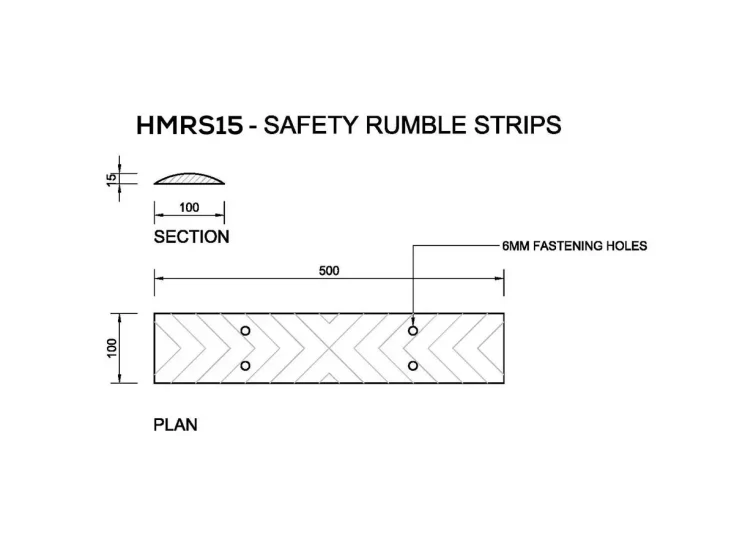 HMRS15 Rumble Strips Drawing