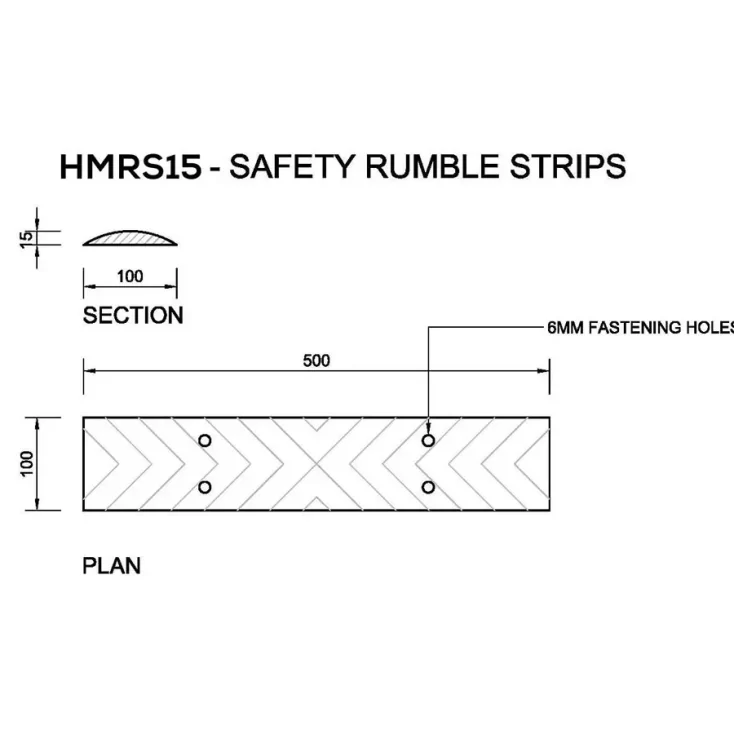 HMRS15 Rumble Strips Drawing