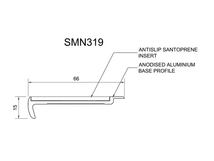 SMN319 Stair Nosing Drawing