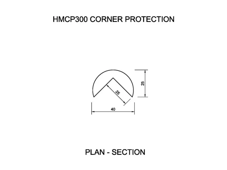 HMCP300 Corner Protection Drawing