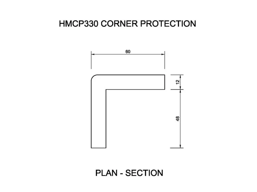 HMCP330 Corner Protection Drawing