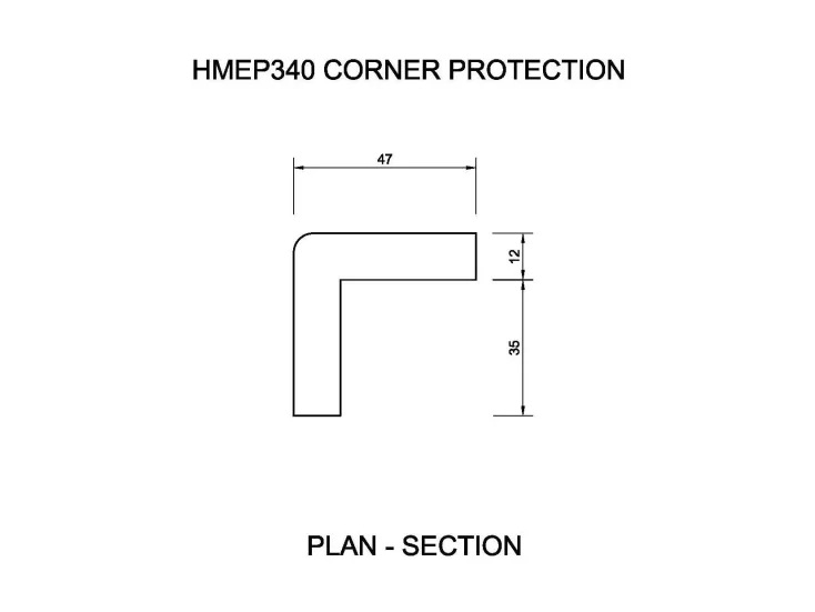 HMEP340 Corner Protection Drawing