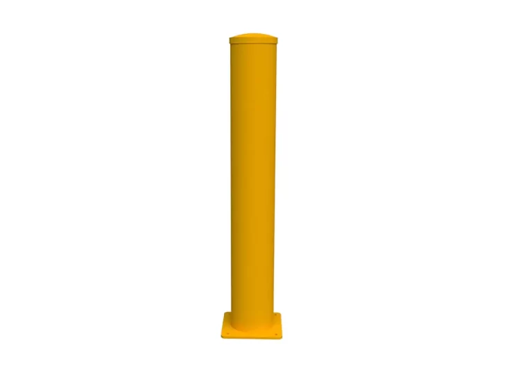 HMSB100G Yellow Powder Coated Bollard