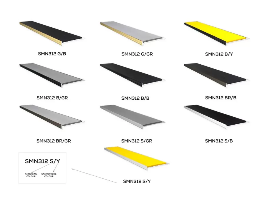 SMN312 Stair Nosing Colour Variations