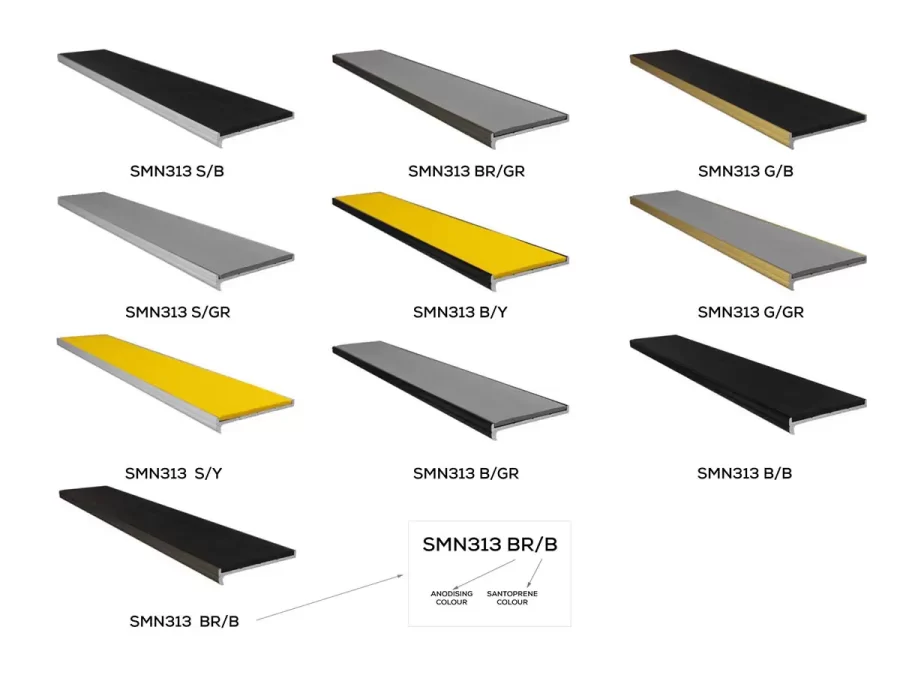 SMN313 Stair Nosing Colour Variations