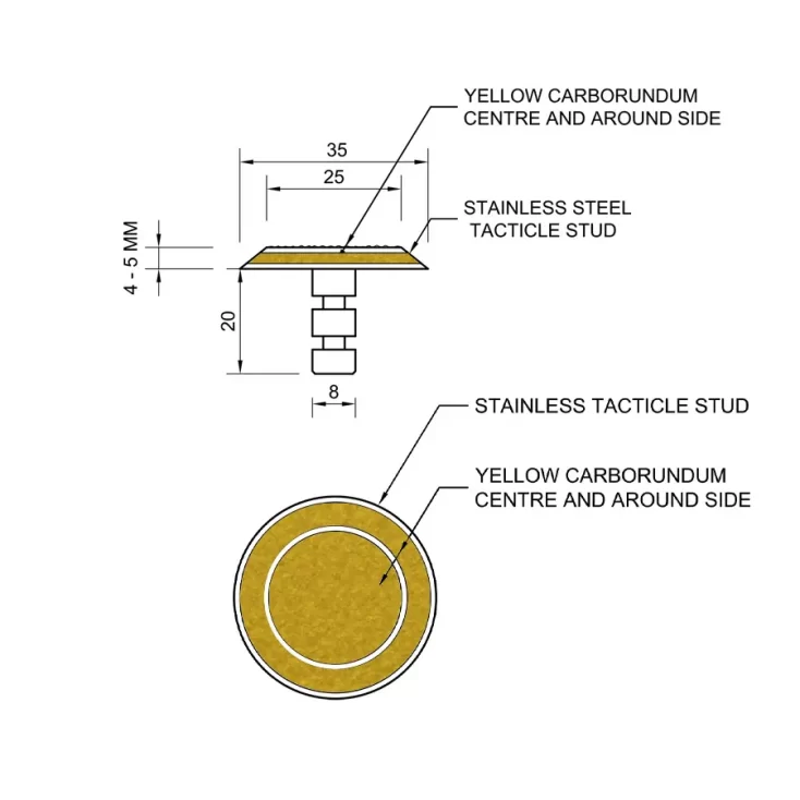 GMSSC30 Tactile Indicator Drawing