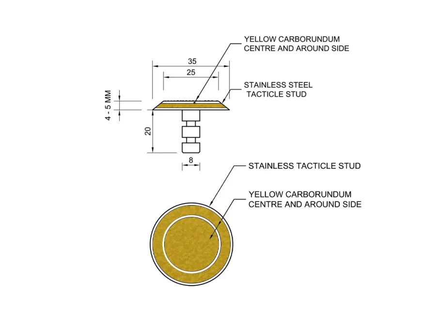 GMSSC30 Tactile Indicator Drawing