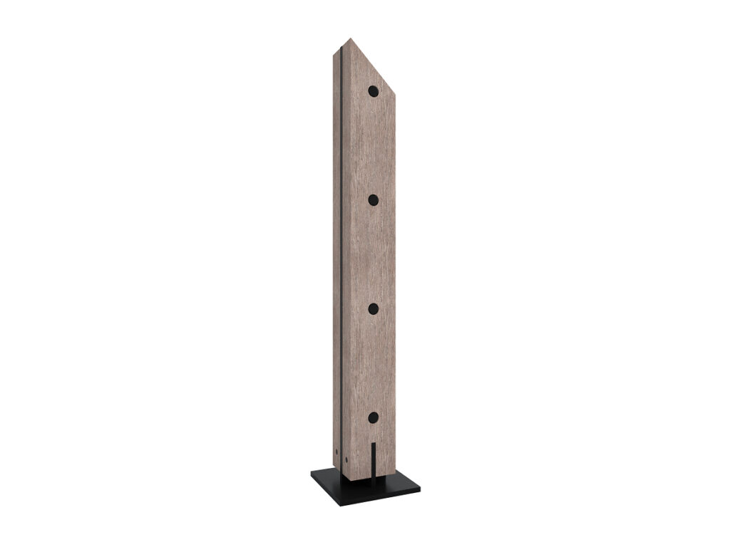 Timber Angled Top Square Bollard
