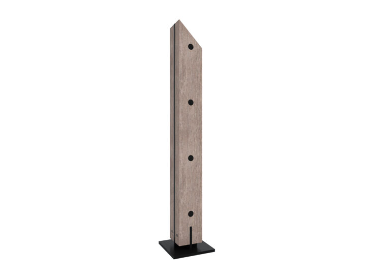 Timber Angled Top Square Bollard